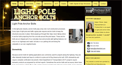Desktop Screenshot of lightpoleanchorbolts.com